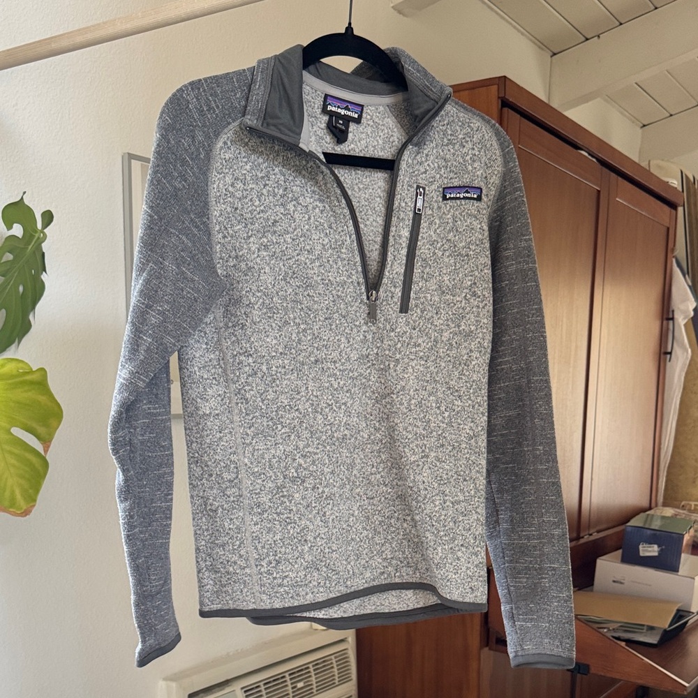 Patagonia Men's Zip-Up Sweater in Gray